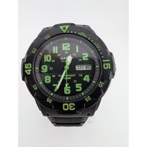 Casio MRW200H Men's Watch 43mm Case Black Resin Band- New Battery
